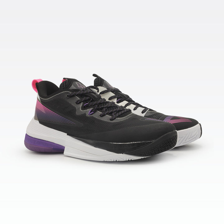Peak Basketball Shoes Black Lakers Purple