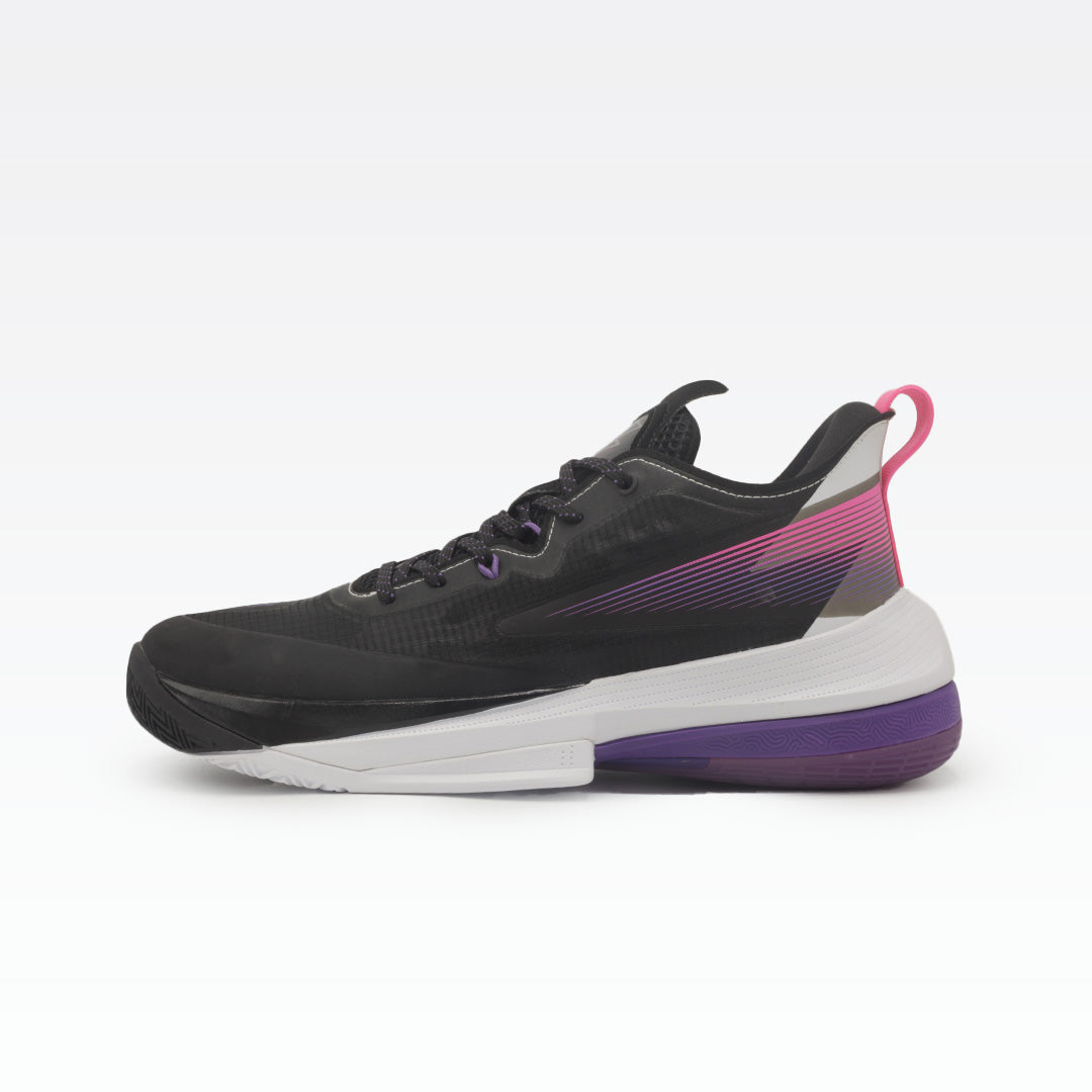 Peak Basketball Shoes Black Lakers Purple