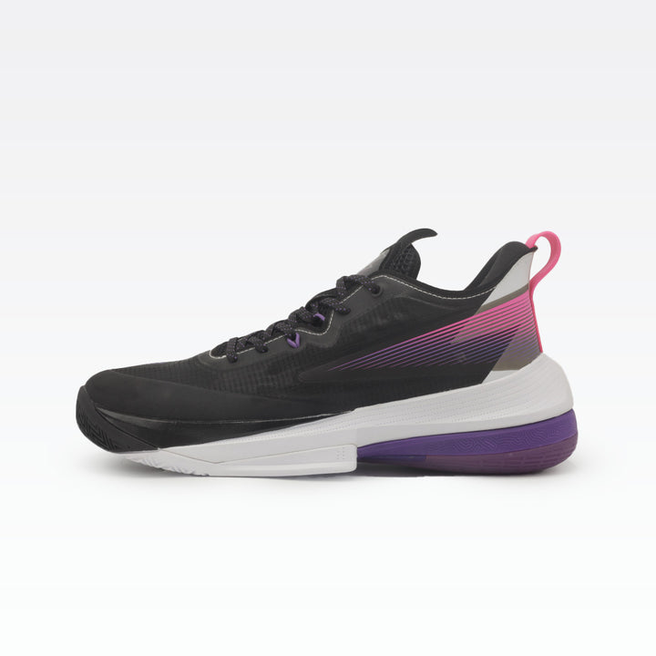 Peak Basketball Shoes Black Lakers Purple