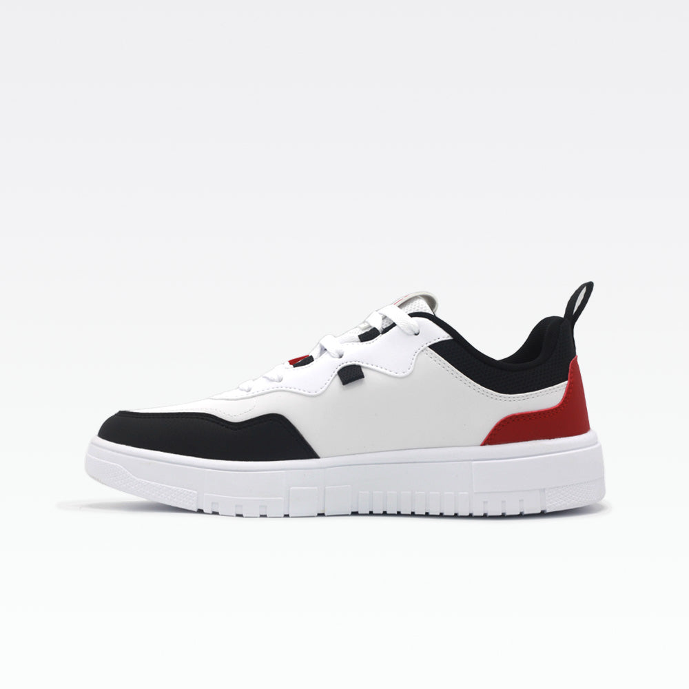 Peak Casual Shoes White black dark red