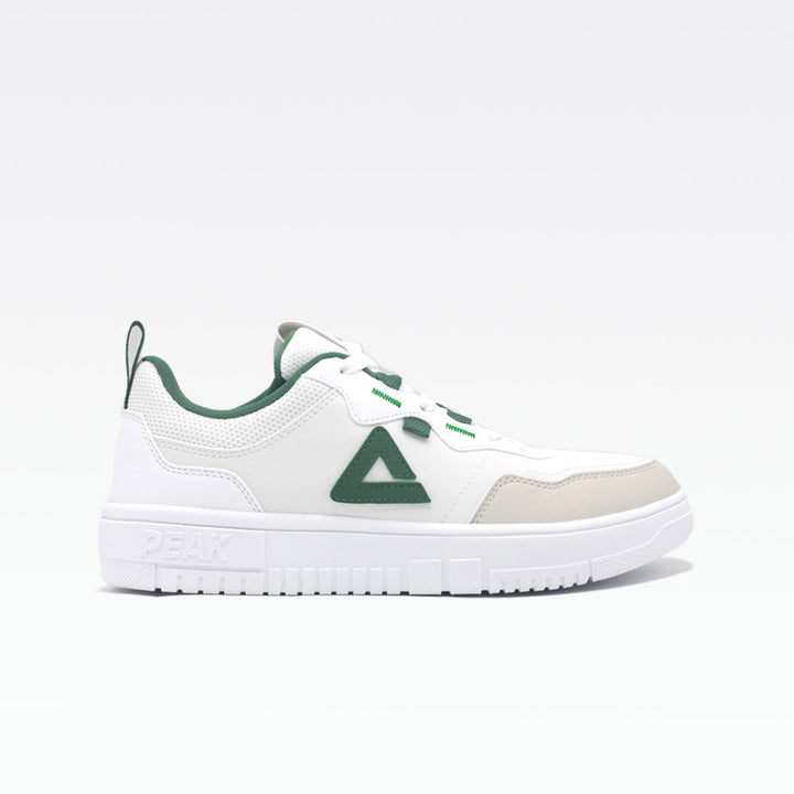 Peak Casual Shoes White green