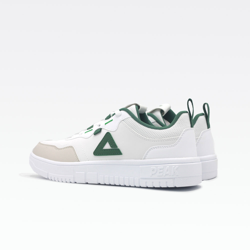 Peak Casual Shoes White green