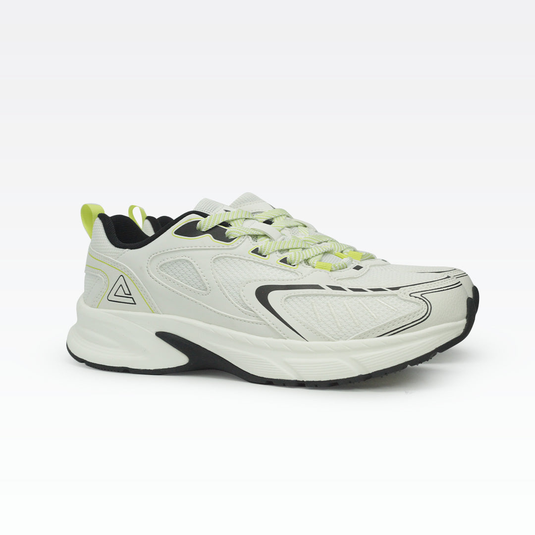Peak Casual Shoes Milky White/Black/Lt.Green