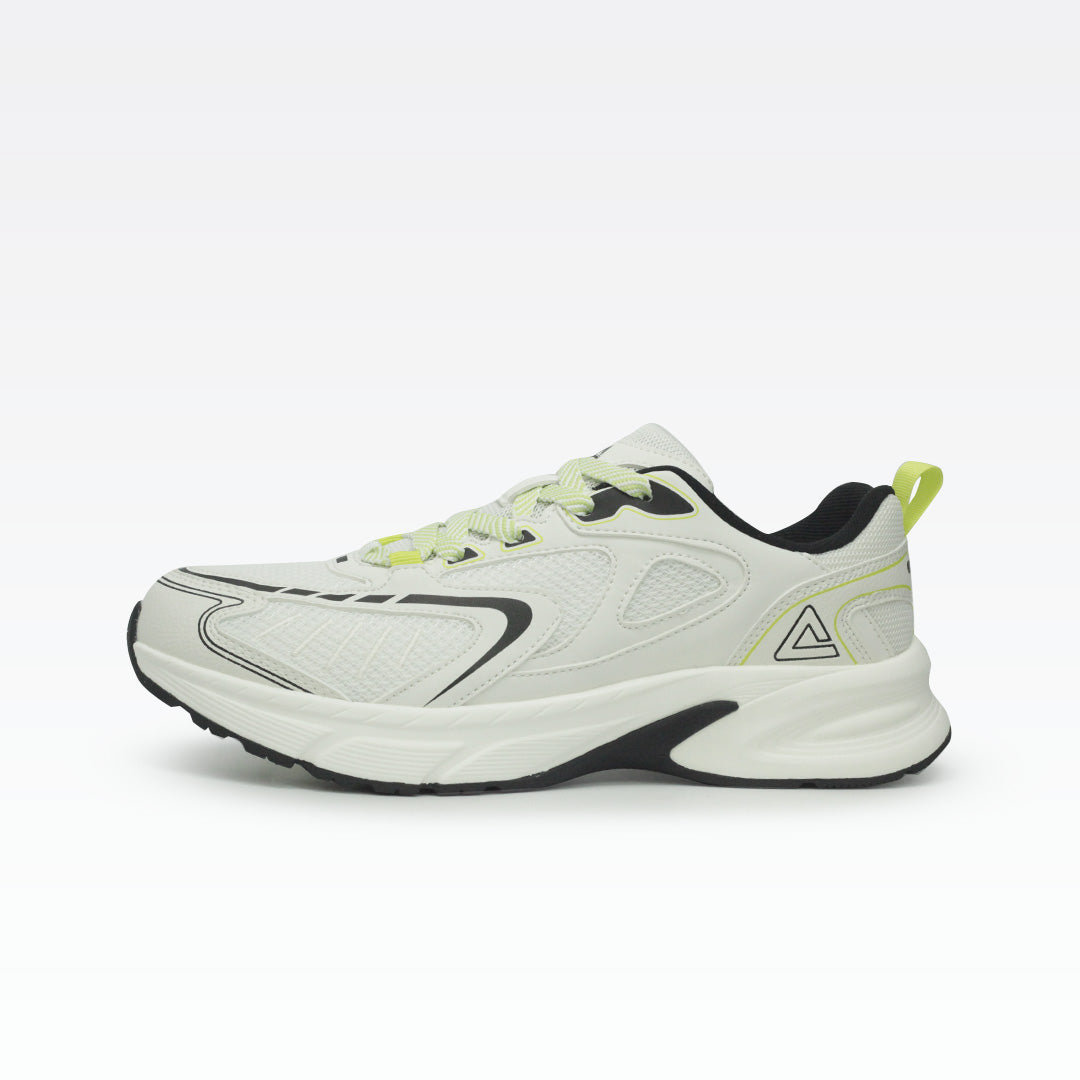 Peak Casual Shoes Milky White/Black/Lt.Green