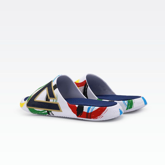 Peak Taichi Slippers White/Dk.Blue