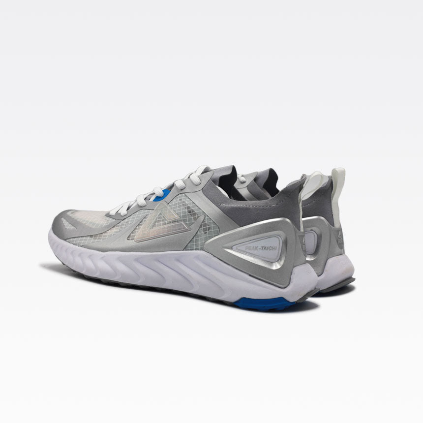 Peak Running Shoes White Silver