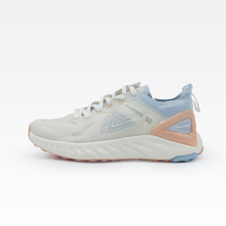 Peak Running Shoes Off White/Blue