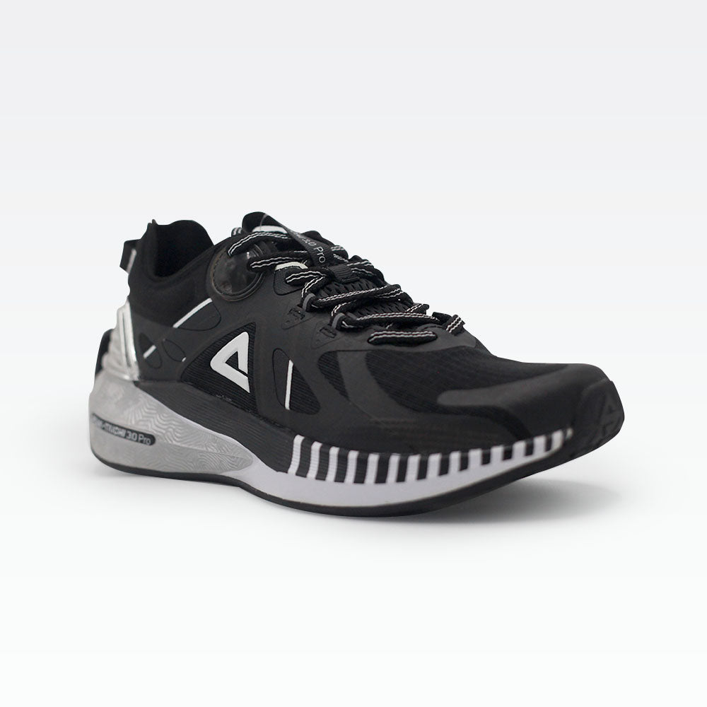 Peak Running Shoes Black Silver