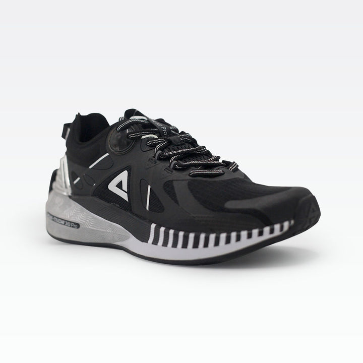 Peak Running Shoes Black Silver