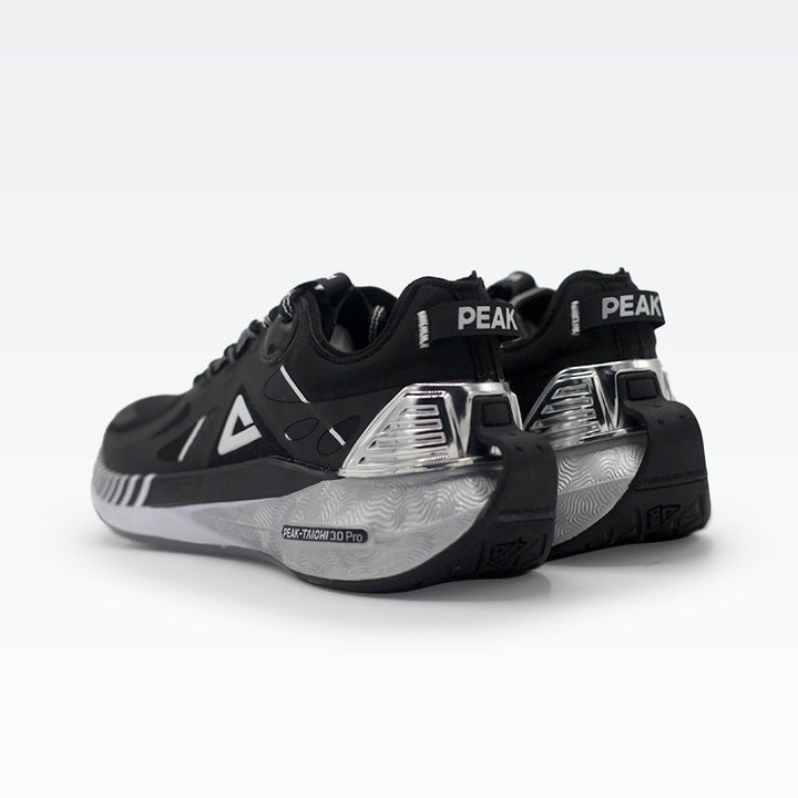 Peak Running Shoes Black Silver