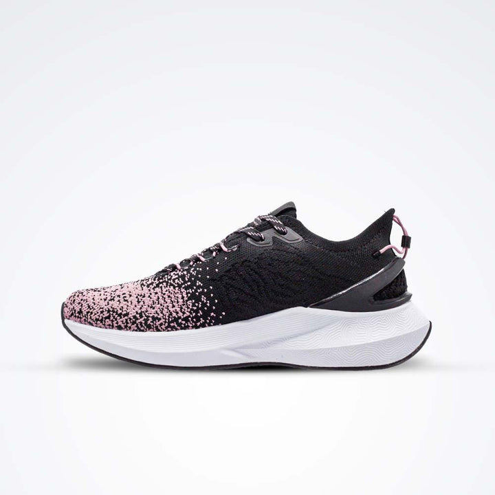 Peak Baskets De Course Femme-Ew14628H- Black/Pink Purple