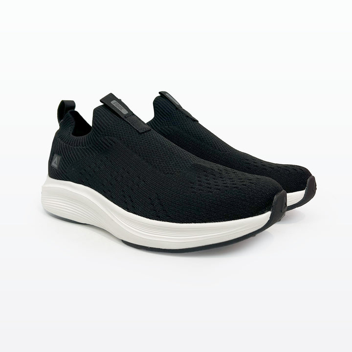Peak Casual Slip On Shoes Black White