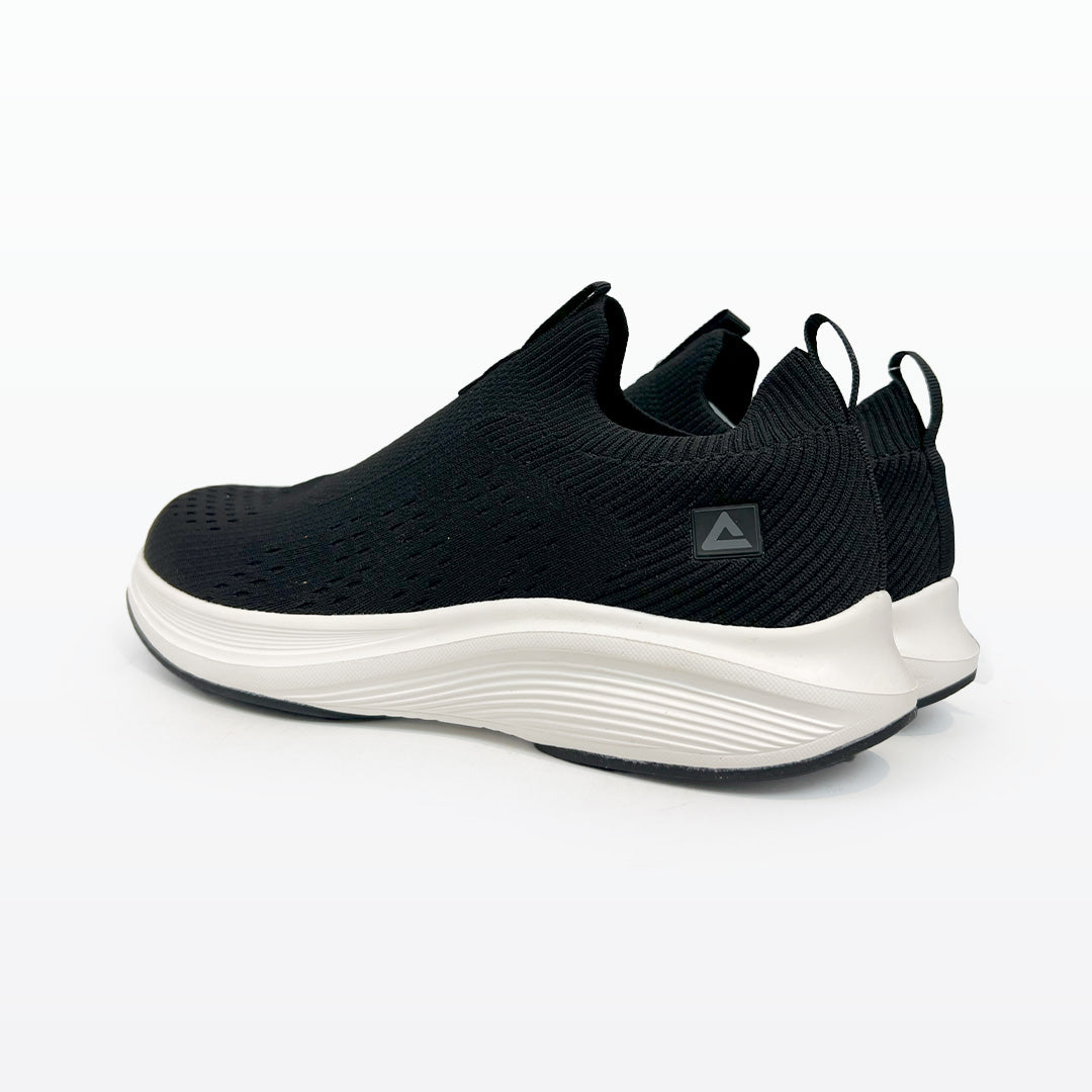 Peak Casual Slip On Shoes Black White