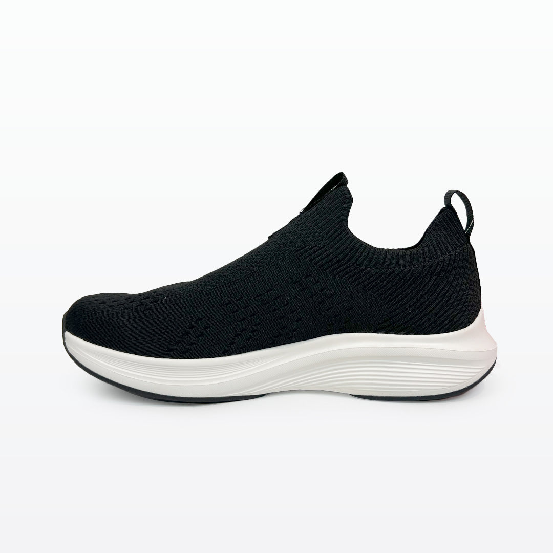 Peak Casual Slip On Shoes Black White