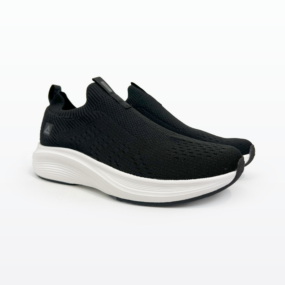 Peak Casual Slip On Shoes Black White