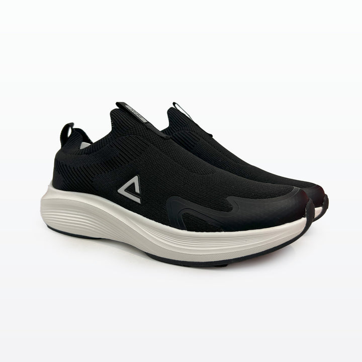 Peak Casual Slip On Shoes Black White