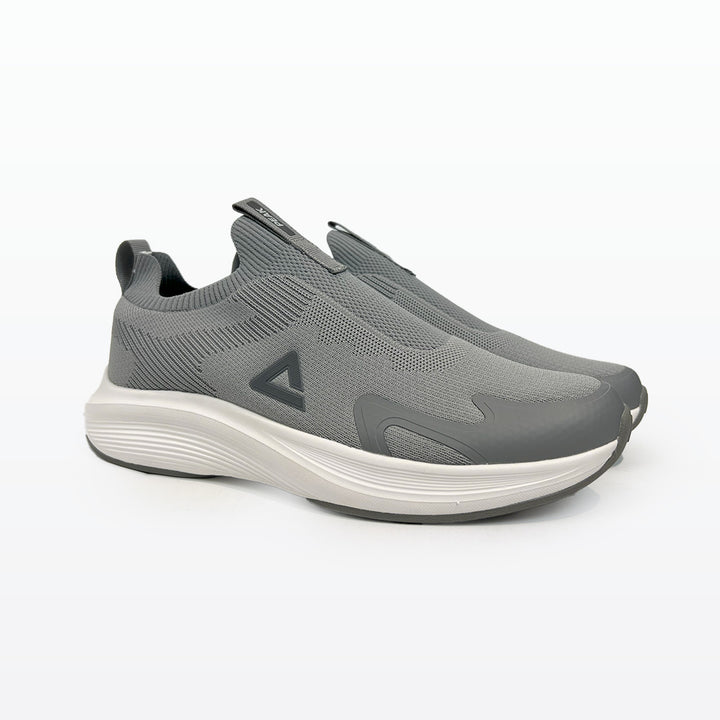 Peak Casual Slip On Shoes Grey White