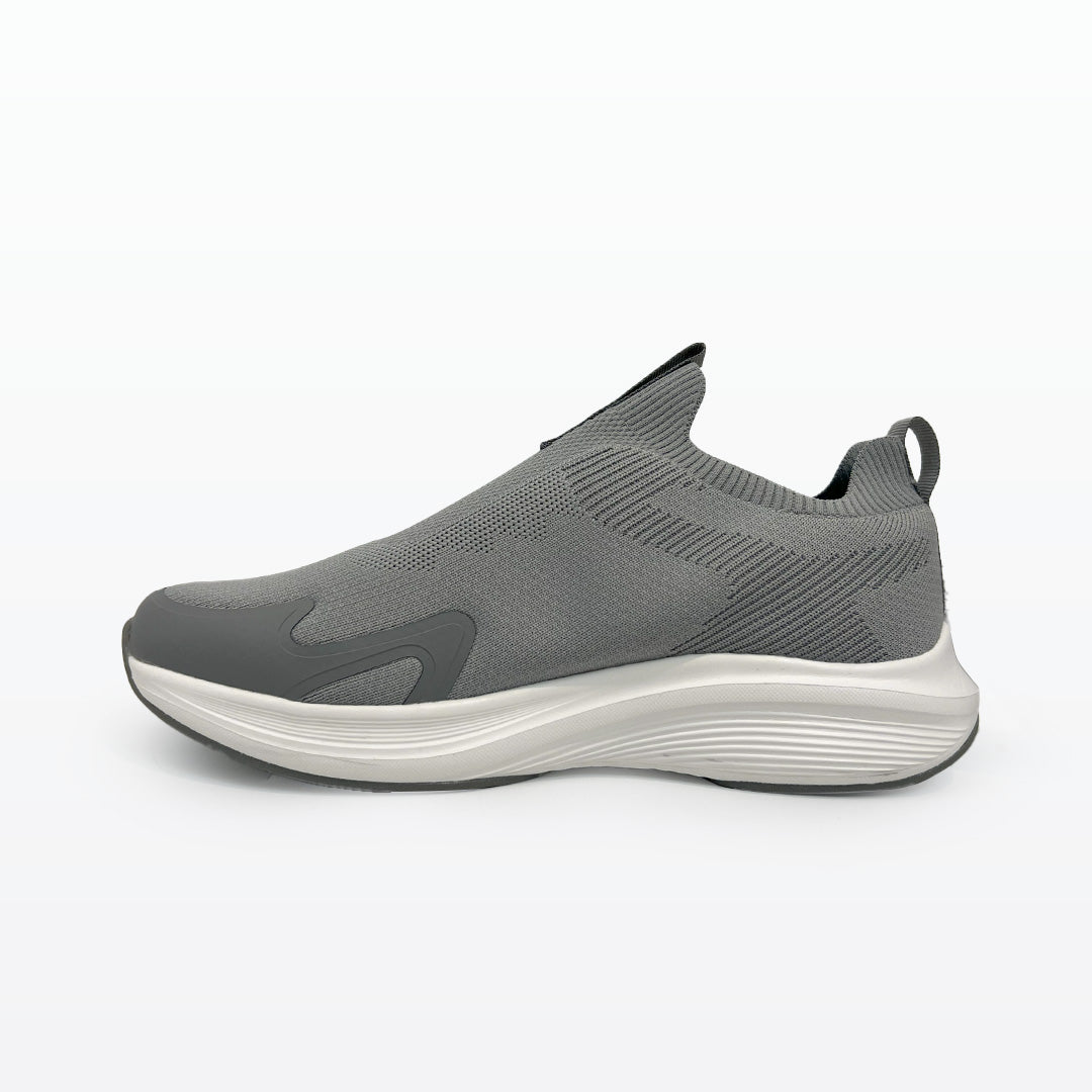 Peak Casual Slip On Shoes Grey White
