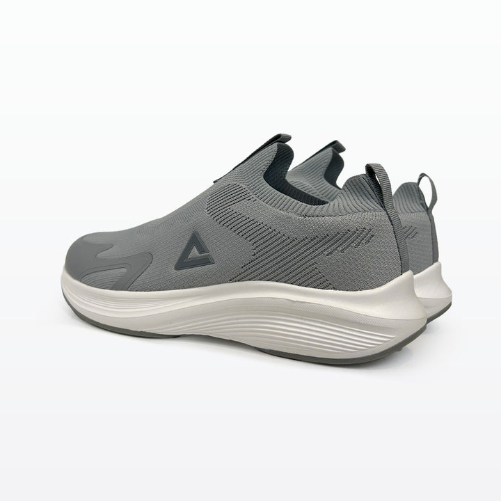 Peak Casual Slip On Shoes Grey White
