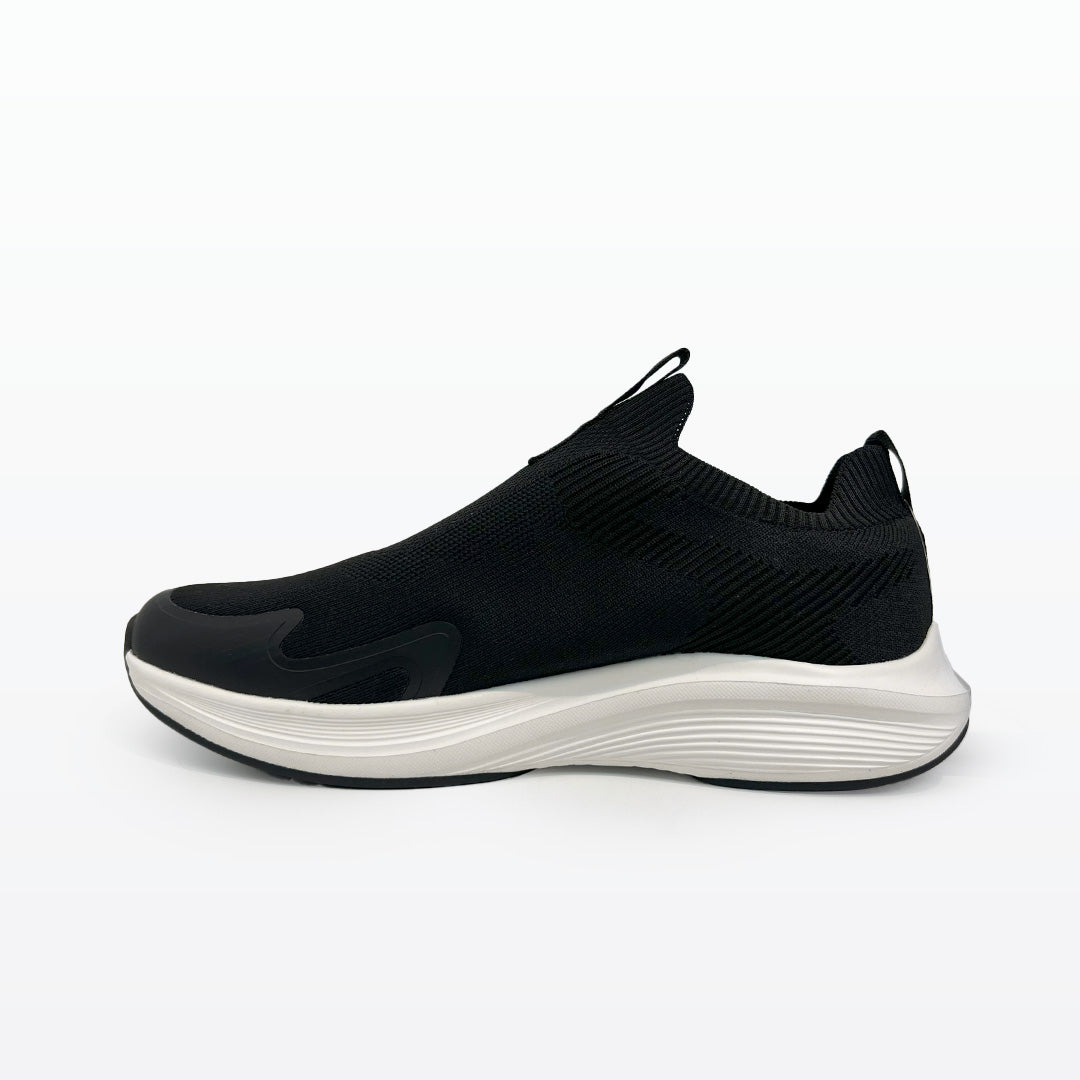 Peak Casual Slip On Shoes Black White