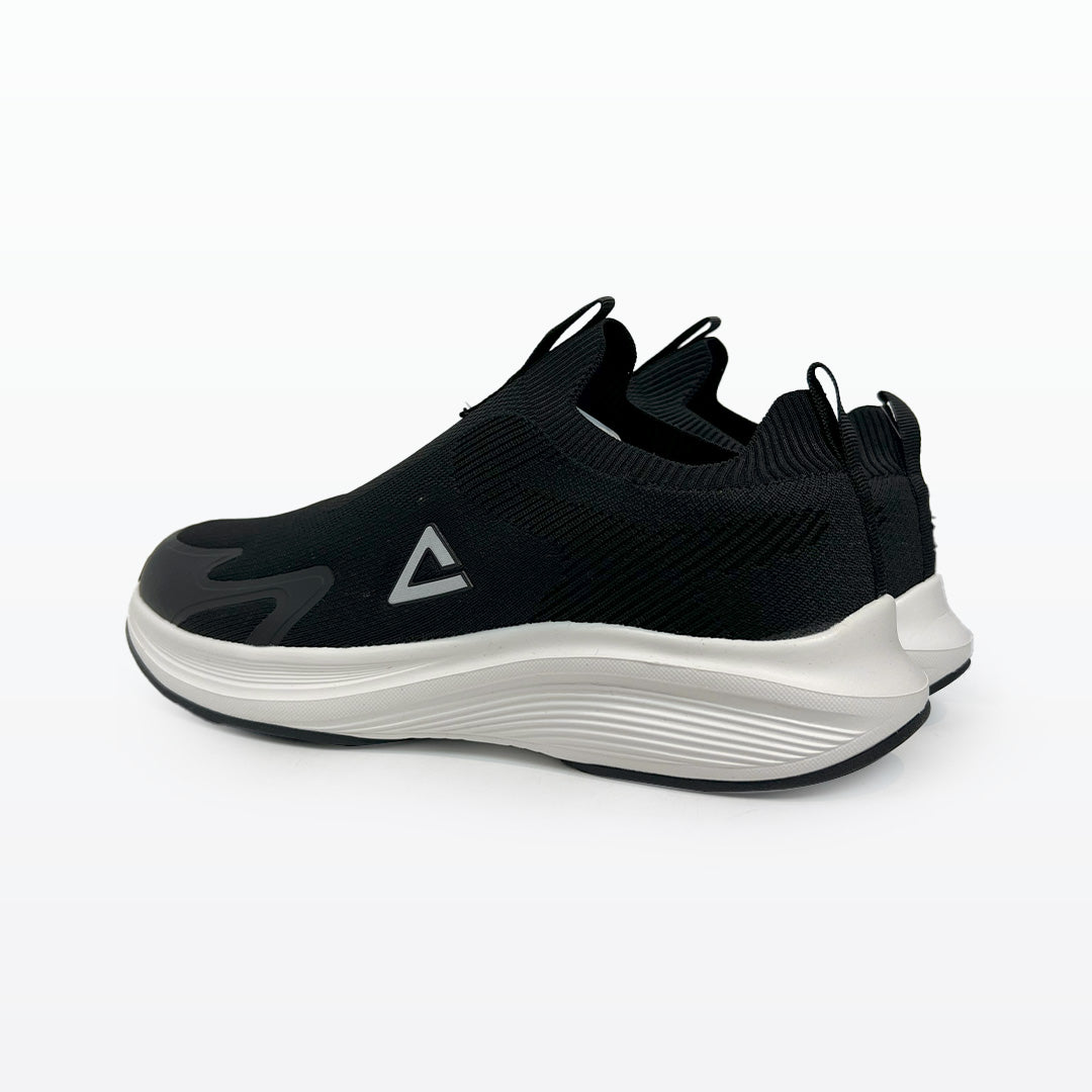 Peak Casual Slip On Shoes Black White