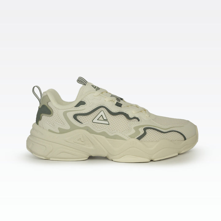 Peak Taichi Retro Casual Shoes Canvas White/Green
