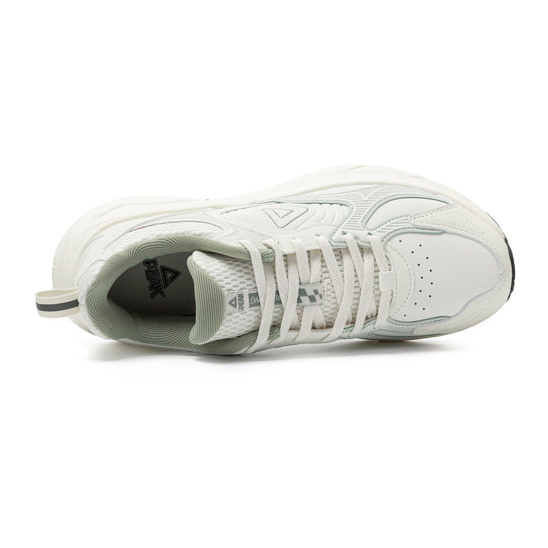 Peak Taichi Training Running Shoes-White/Green White/Green