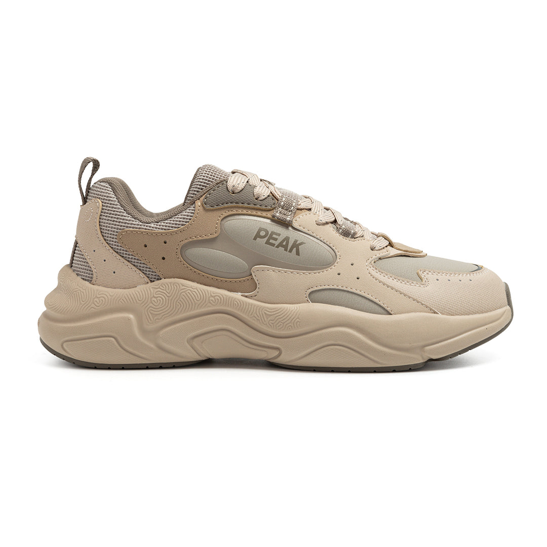Peak Taichi Retro Casual Shoes Oatmeal Color