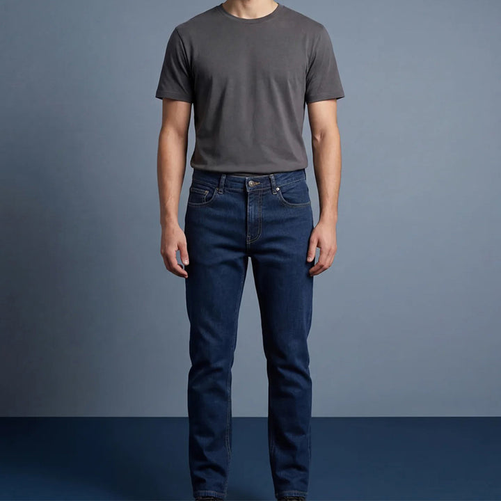Depart Pantalon Jean Slim Homme Bleu
