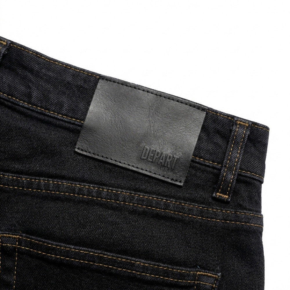Depart Pantalon Jean Slim Homme Noir