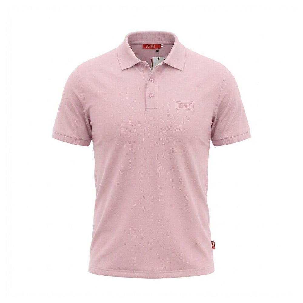 DEPART POLO HOMME COTON ROSE