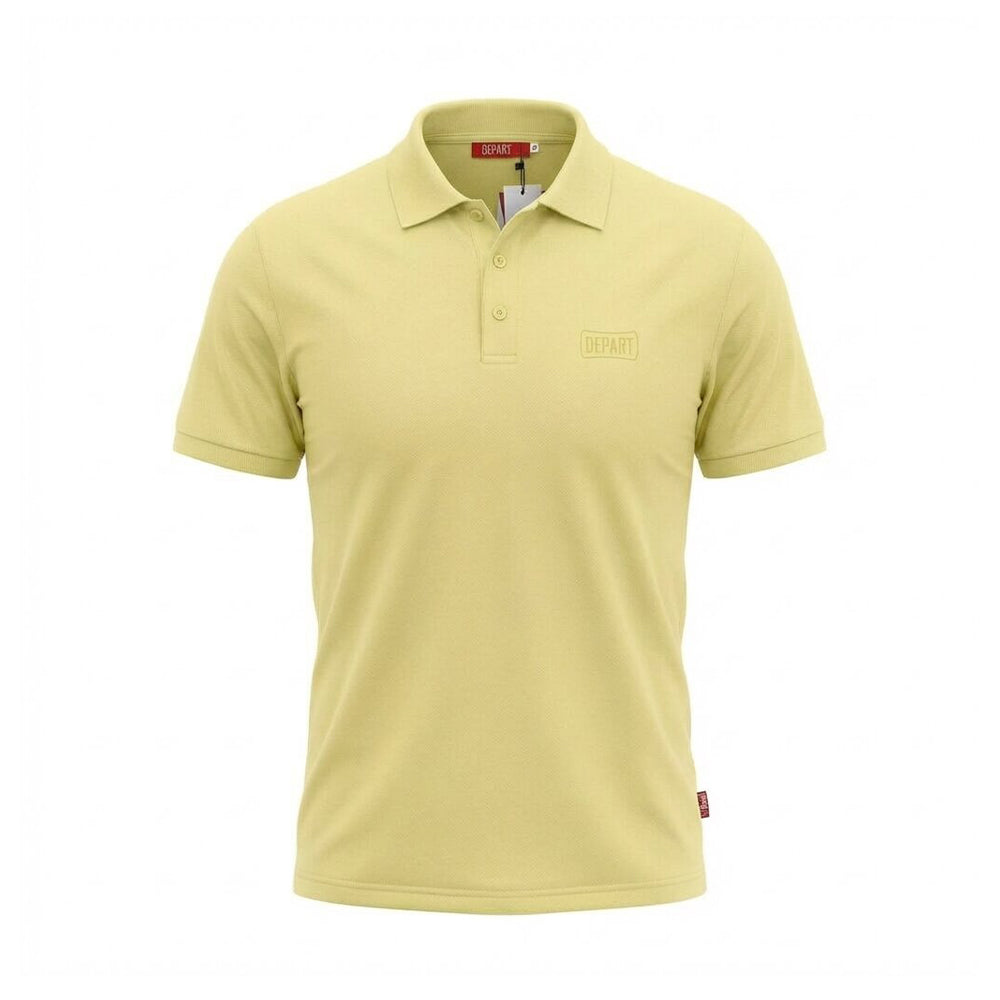 DEPART POLO HOMME COTON JAUNE