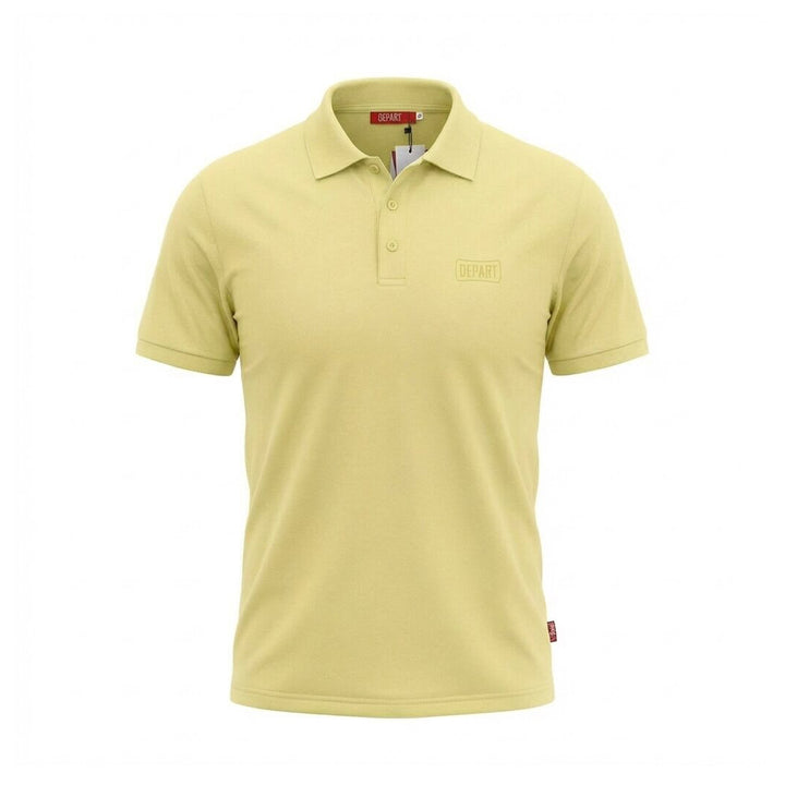 DEPART POLO HOMME COTON JAUNE