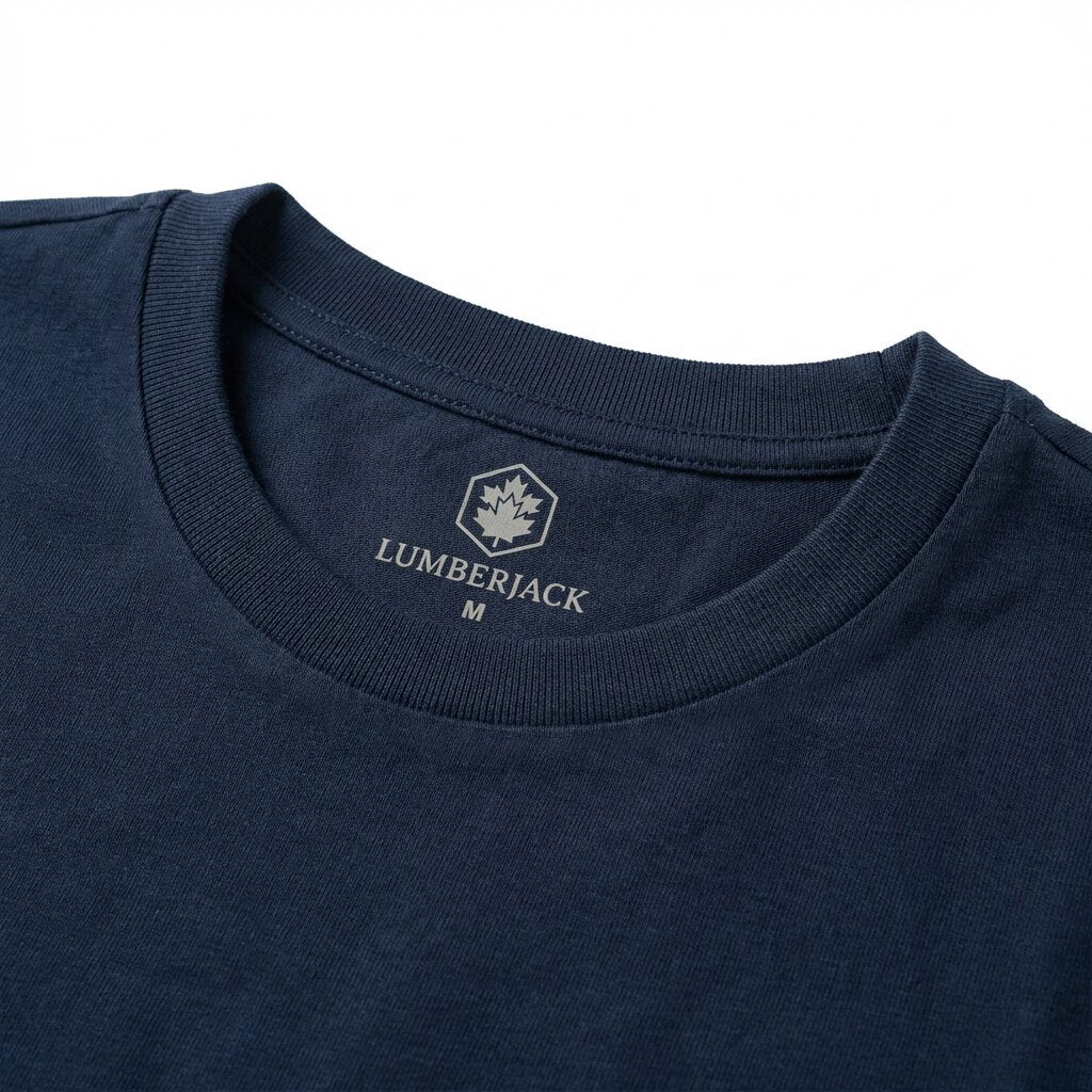 Lumberjack Men Tee Big Iconic Logo Navy