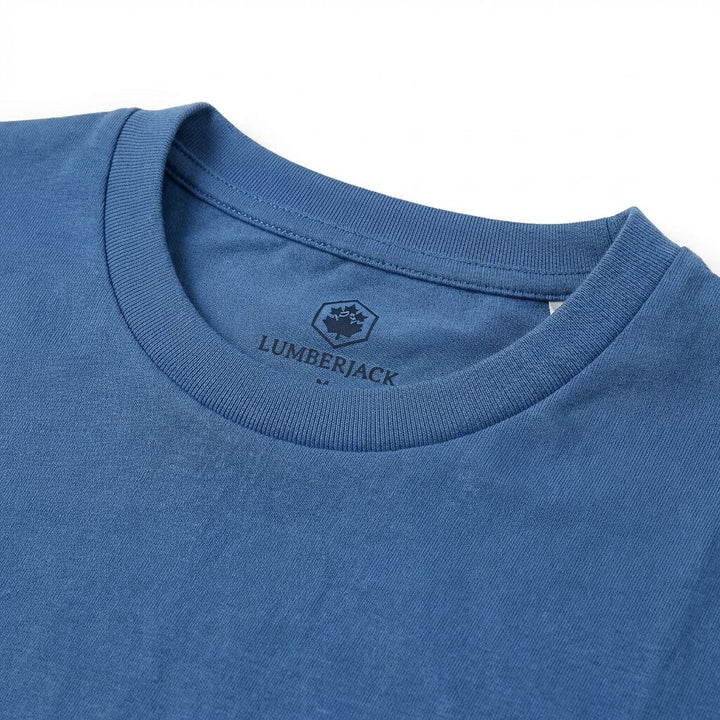 Lumberjack Men Tee Big Horizontal Logo Navy