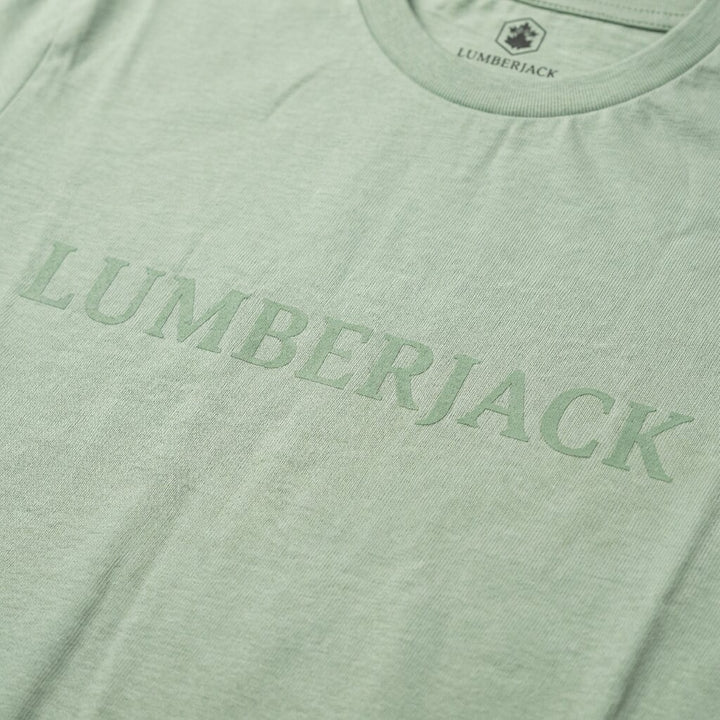 Lumberjack Men Tee Big Horizontal Logo Green
