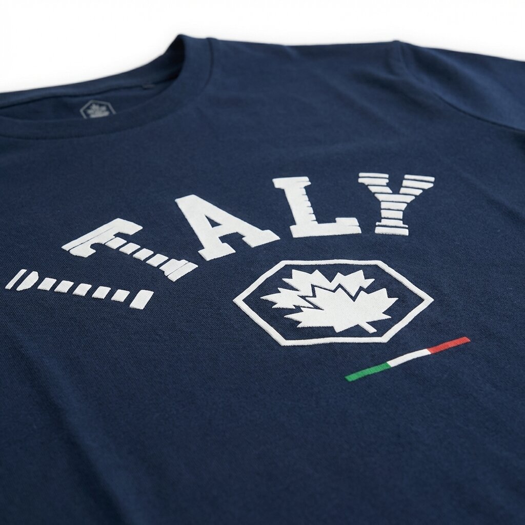 Lumberjack Men Tee Italy Big Logo Navy