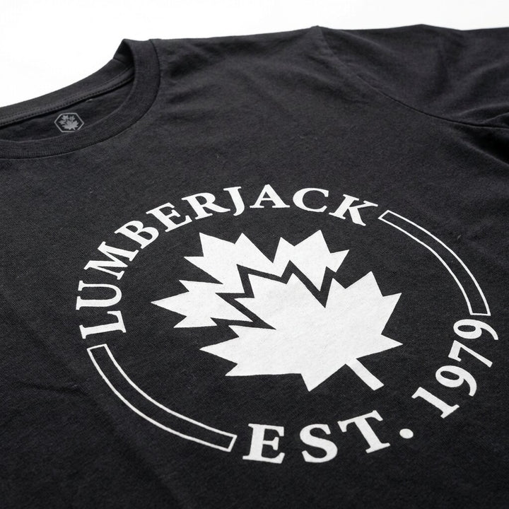 Lumberjack Men Tee Est 1979 Big Logo Black