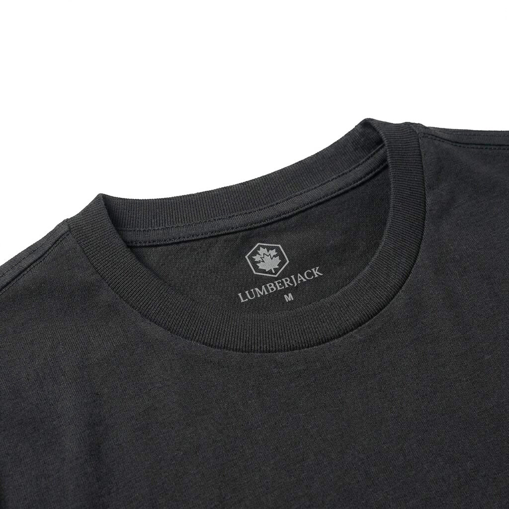 Lumberjack Men Tee Est 1979 Big Logo Black