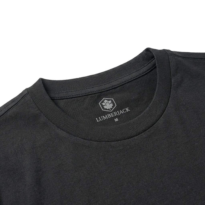 Lumberjack Men Tee Est 1979 Big Logo Black