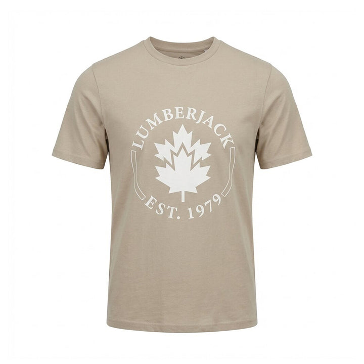 Lumberjack Men Tee Est 1979 Big Logo Camel