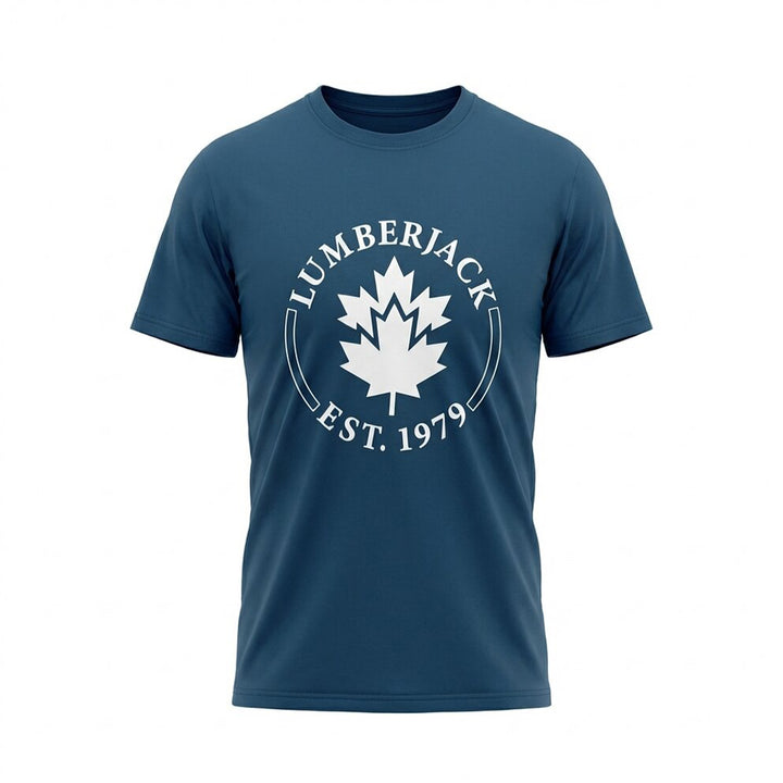 Lumberjack Men Tee Est 1979 Big Logo Navy