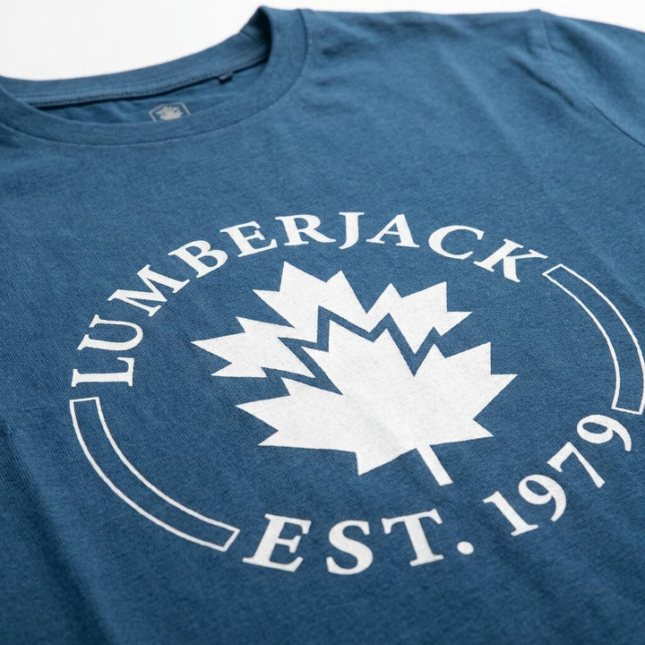 Lumberjack Men Tee Est 1979 Big Logo Navy