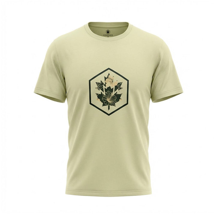 Lumberjack Men Tee Big Camouflage Logo Green