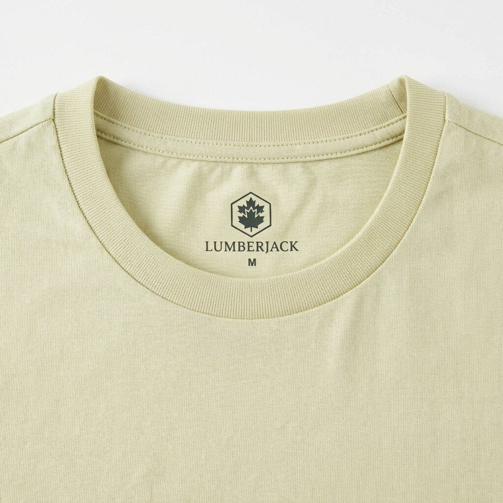 Lumberjack Men Tee Big Camouflage Logo Green