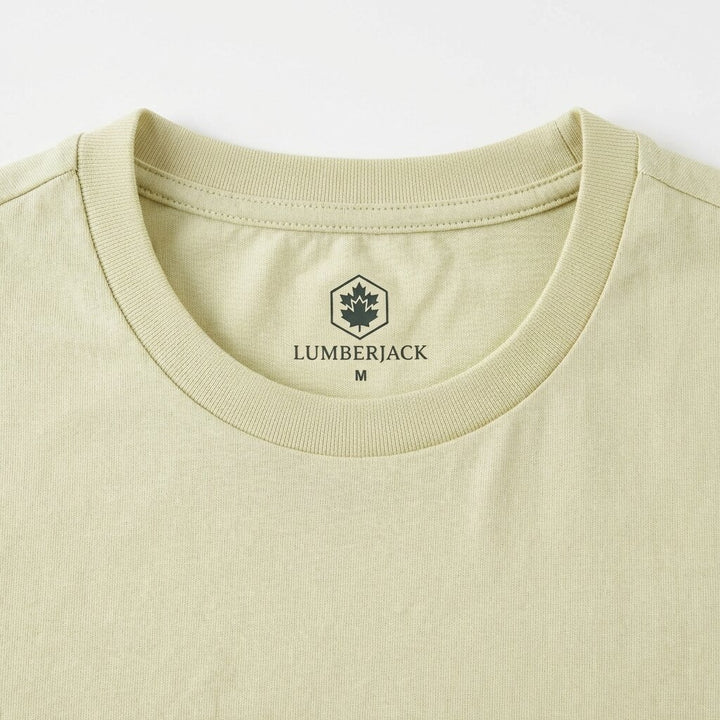 Lumberjack Men Tee Big Camouflage Logo Green