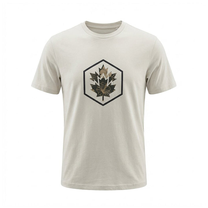 Lumberjack Men Tee Big Camouflage Logo Grey