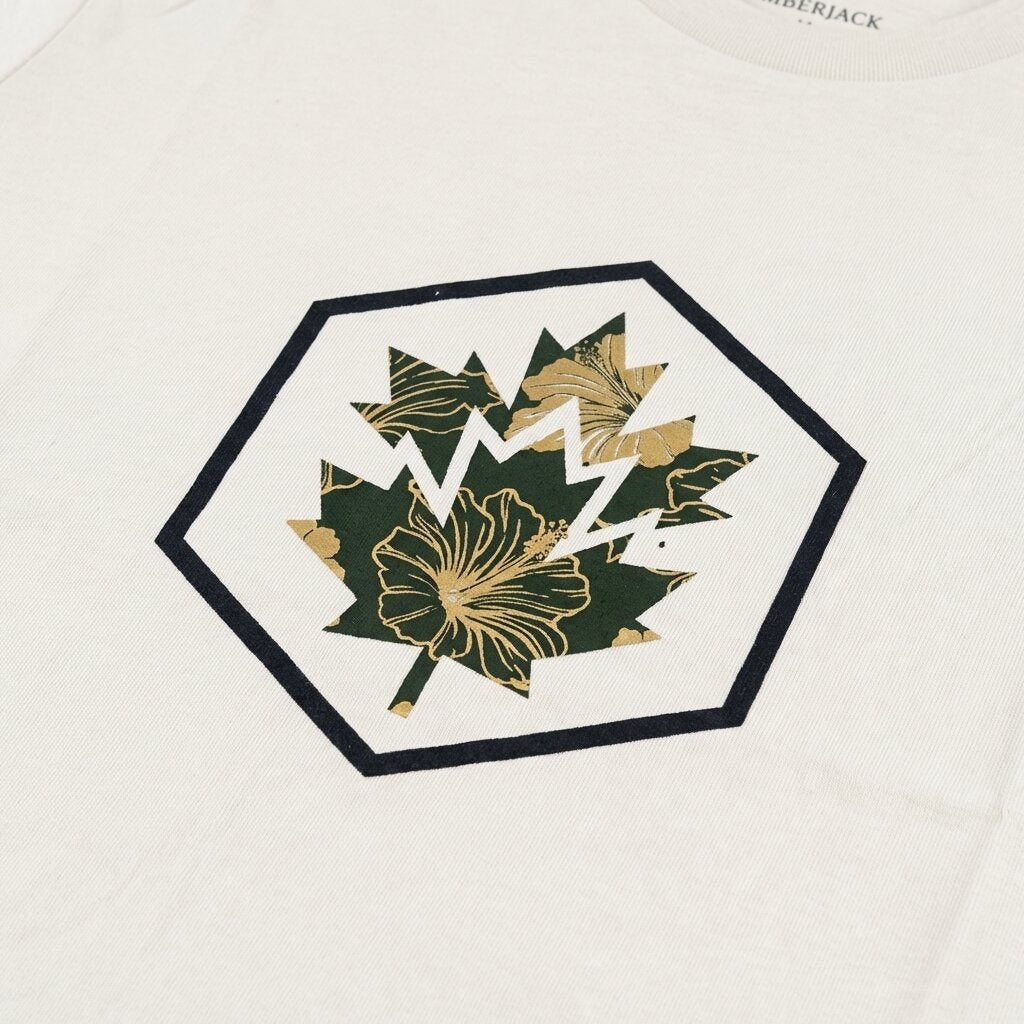 Lumberjack Men Tee Big Camouflage Logo Grey