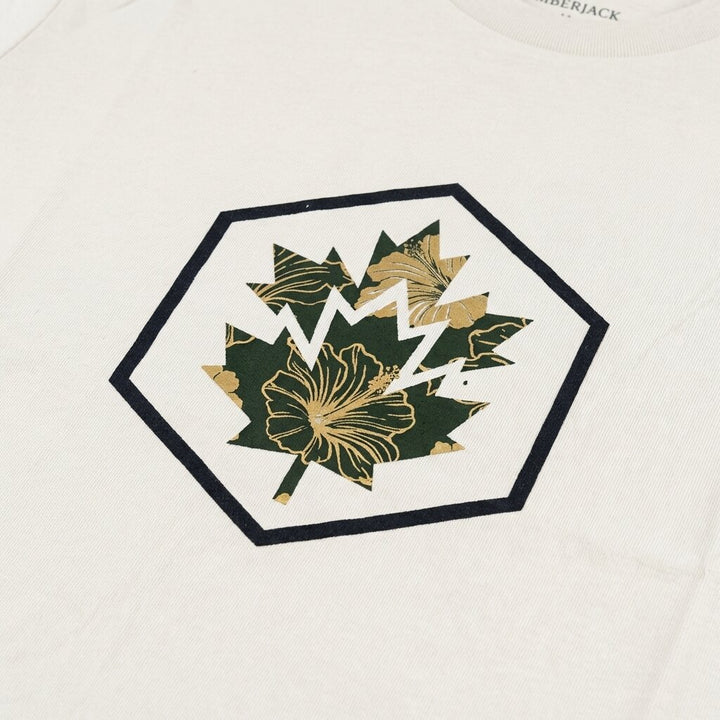 Lumberjack Men Tee Big Camouflage Logo Grey