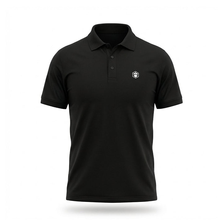 Lumberjack Men Polo Essentials Mini Logo Black